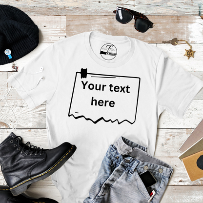 t-shirt with text